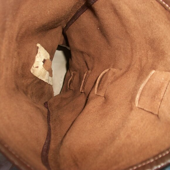 Vintage Via Spiga Tall Brown Suede Western Style Heeled Side-Zip Boots 10M - Picture 11 of 11